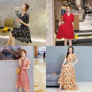 2025 new style women's summer casual all-match fairy floral fairy fashion dress factory direct wholesale