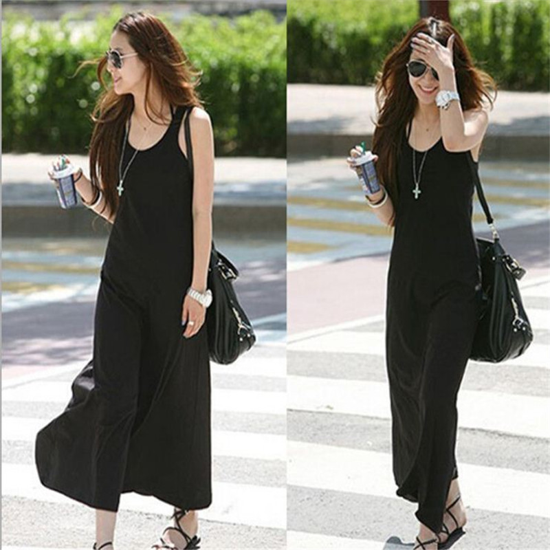 Spring and summer hot style chili pepper dress, maxi suspender dress, racerback vest dress