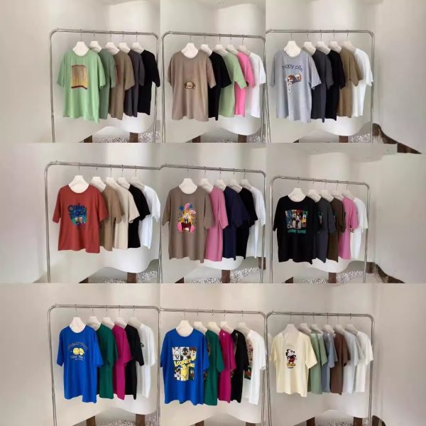 2025 new summer pure cotton T-shirt women's short-sleeved loose Korean version student ins trendy half-sleeved top clothing wholesale - 图片 4